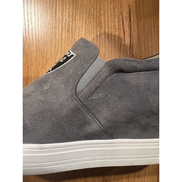 Las Vegas Raiders Wedge Slip-On Shoes - Size 8 - Women's Cuce Gray NFL Team Gear - Picture 5 of 8